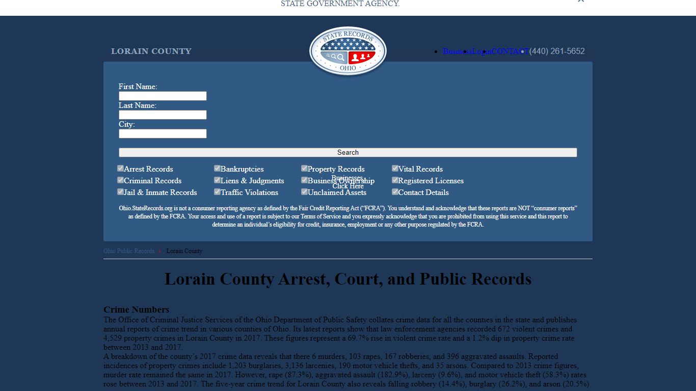 Lorain County Arrest, Court, and Public Records